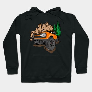 Ford Bronco Design - Orange Bronco Hoodie